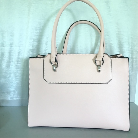 London Fog blush scarf accent satchel - Picture 4 of 8